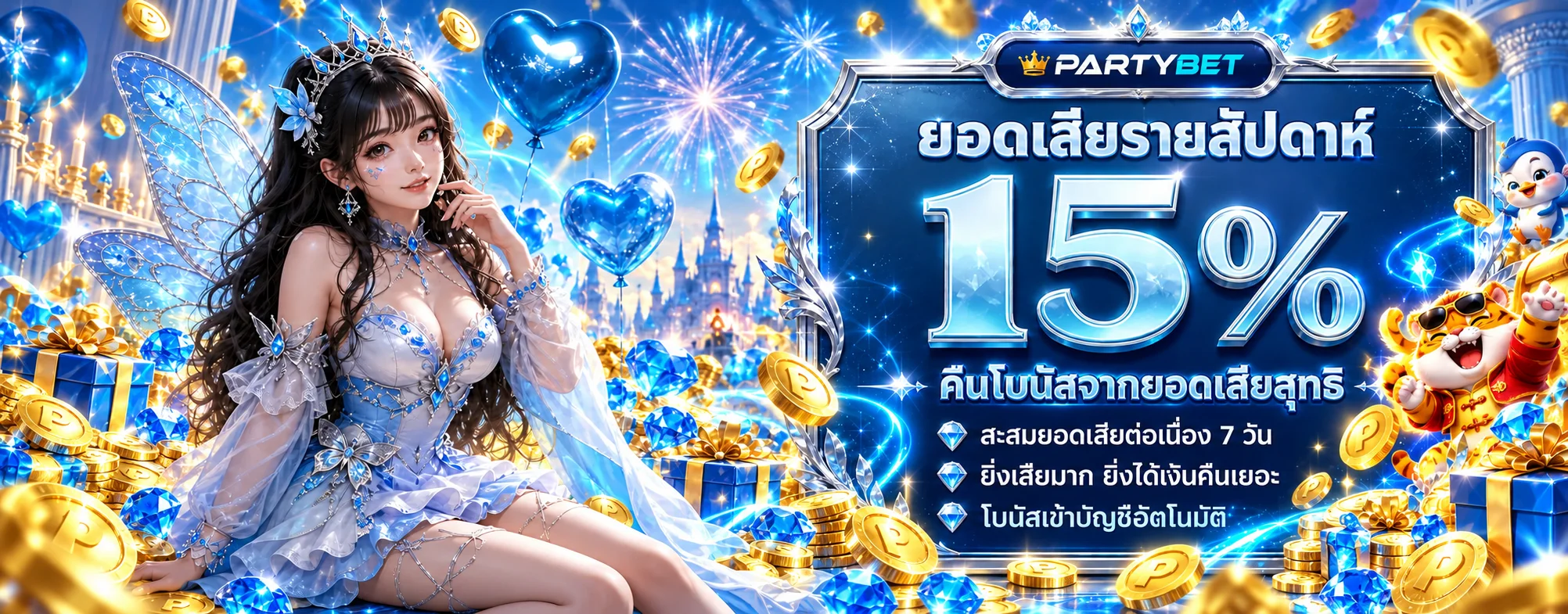 PARTYBET โปรโมชั่นคืนยอดเสียรายสัปดาห์