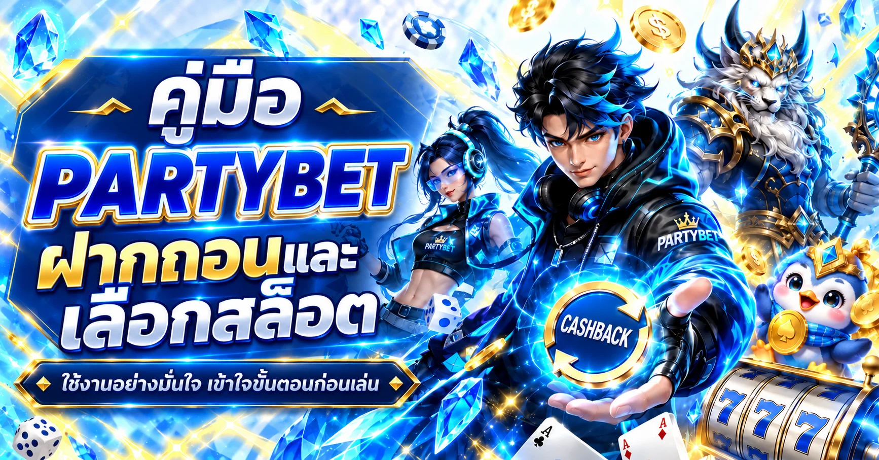 PARTYBET คู่มือฝากถอนและเลือกสล็อตจาก RTP